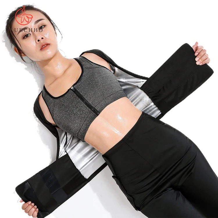 Sweat suit female fat burning sweating body sculpting suit fitness yoga clothes sports burst sweat pants slimming  suit