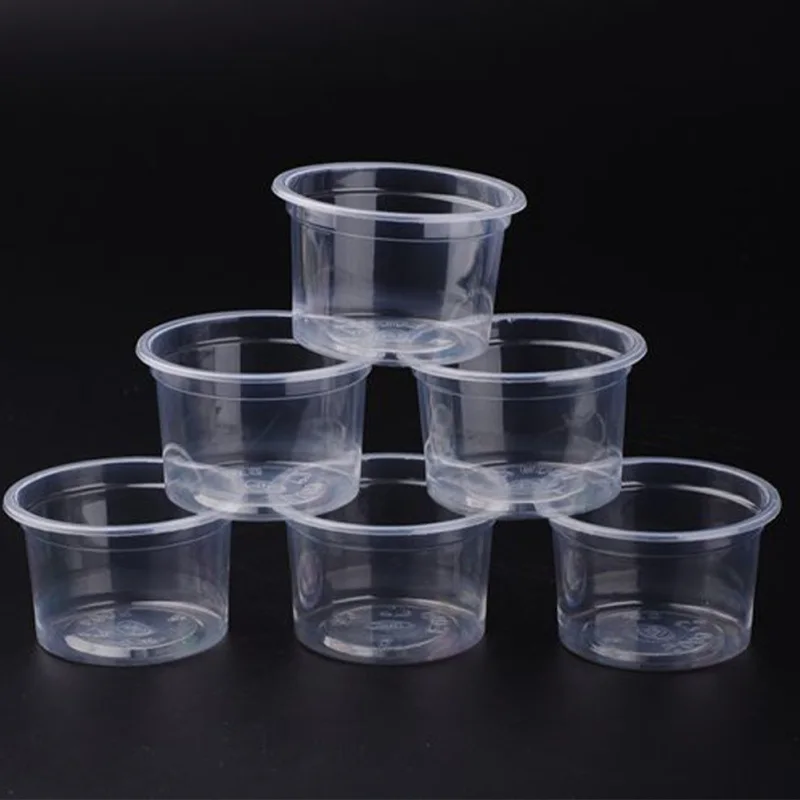 Factory Wholesale Small Disposable Plastic Pp Sauce Cups Clear 1oz 2oz Sample Portion Cup With Lids