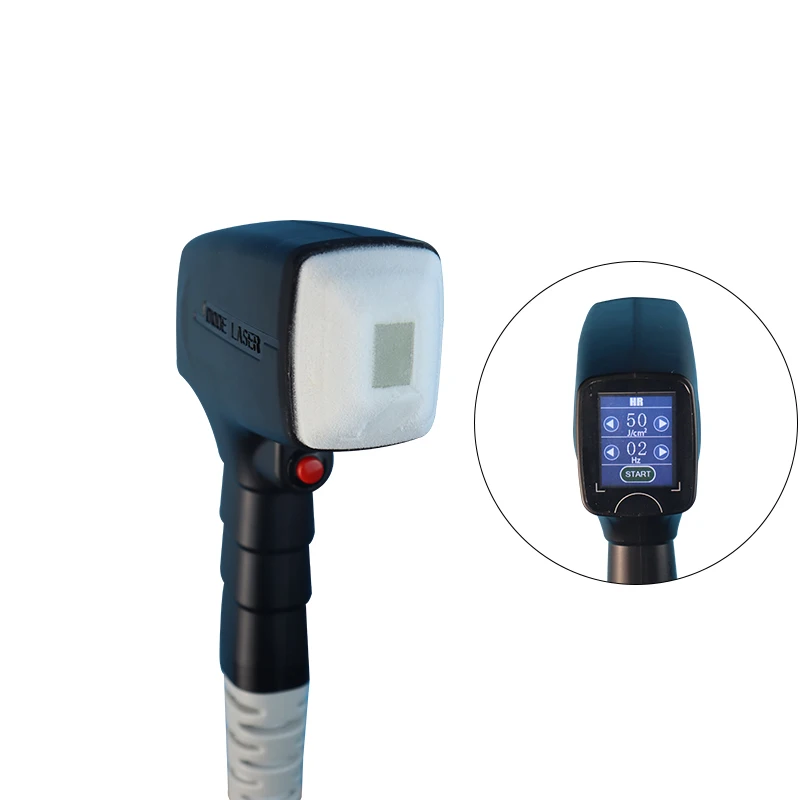 Portable ice titanium handle with screen diode hair removal 3 wavelength diode permanent painless hair removal beauty machine