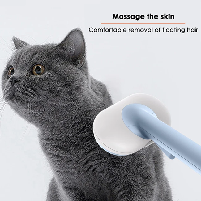Pet Comb Set Cat Dog Bath Brush Massage 5 In 1 Detachable Stainless Steel Dog Depilating Rake Pet Hair Remover Brush