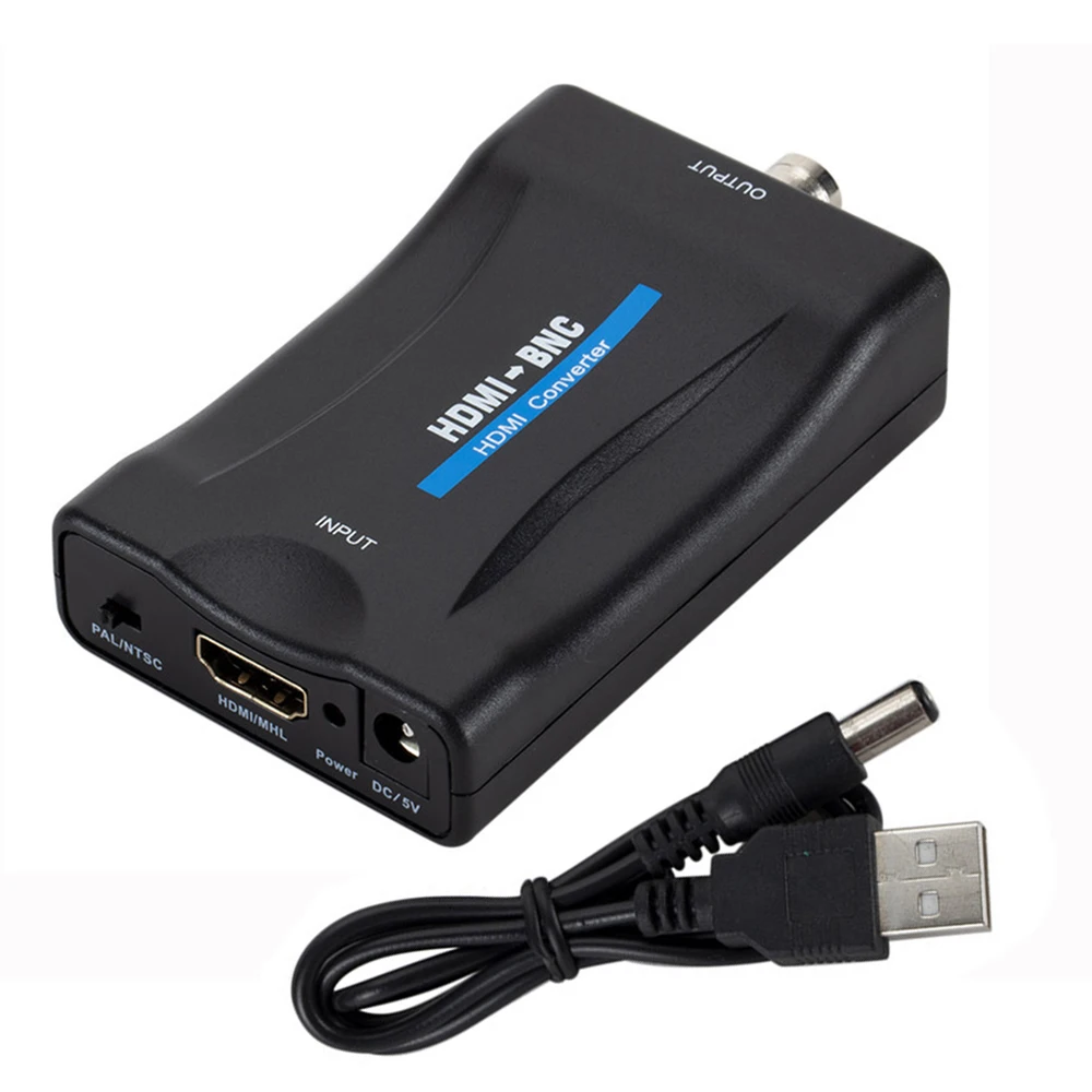 Television-converting Power Supply Signal Conversion Analog Digital TV Box HDMI To BNC  Adapter HDMI Converter