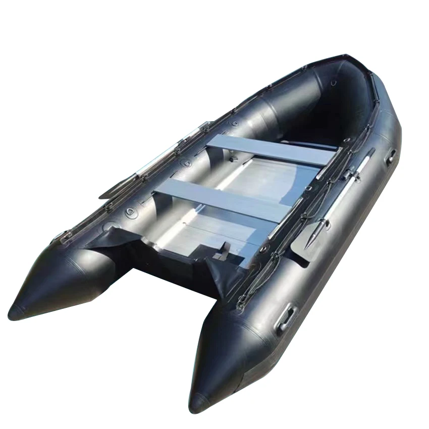Aluminum floor  Pvc Folding Pontoon  Rubber boat Inflatable Boat
