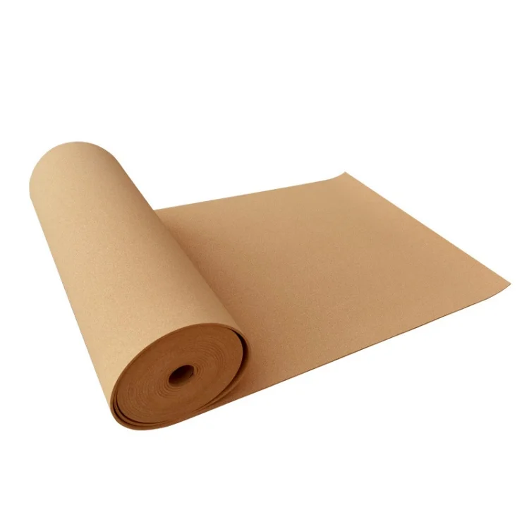 High Quality Natural Roll Cork Sheet 2mm For Underlay Cork Roll Board Cork Bulletin Board