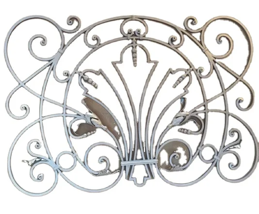 Wrought Iron Rosette Ornaments Forged Element For Wrought iron Window railing Or fence decoration Ornament