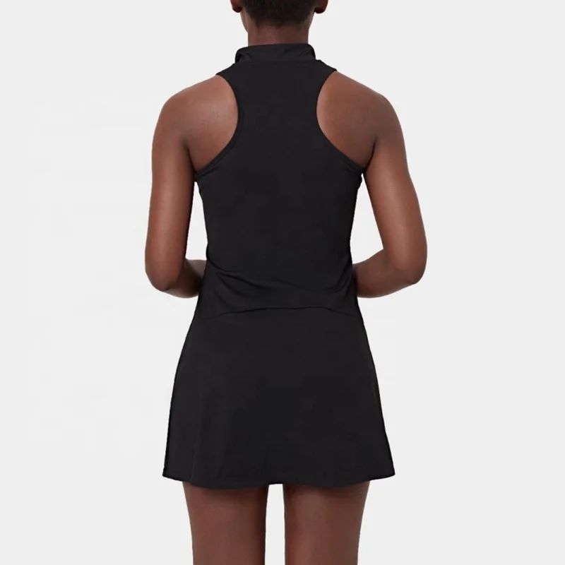 Mega Women Outdoor Sports Fitness Wear Running Clothes Training Suits Tennis Dress Tennis Dress Suit with Zipper