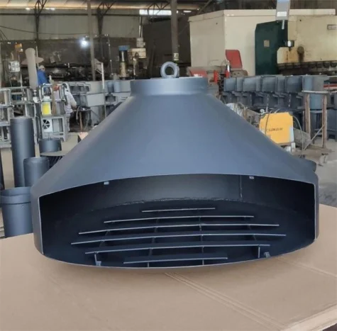 Modern Outdoor Black Carbon Steel European Style Wall Mounted Suspended Wood Burning Stove Fireplace