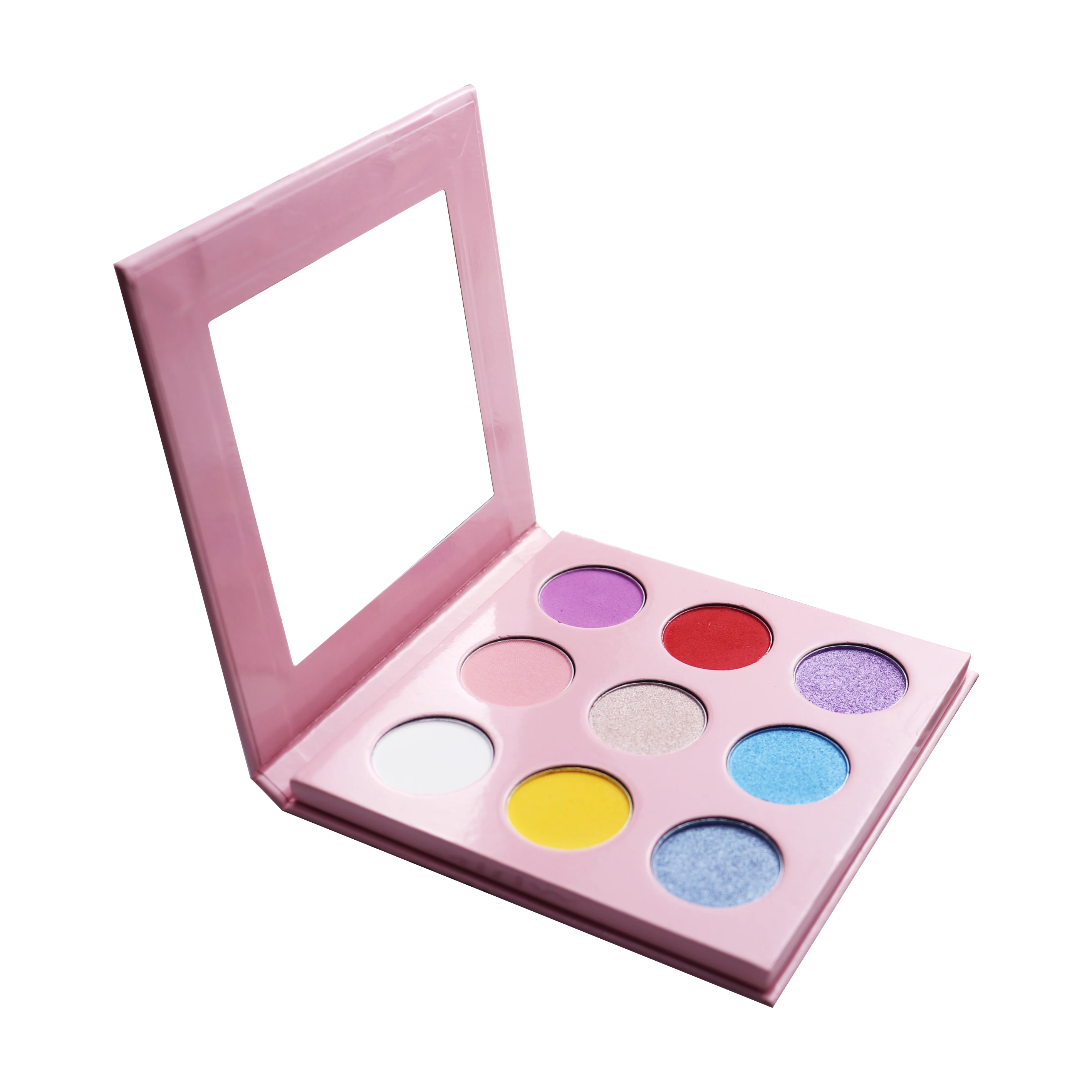Wholesale Custom Private Label Eyeshadow Palette Packaging Matte Colorful Dry Eye Shadow Glitter Waterproof Powder DIY Makeup