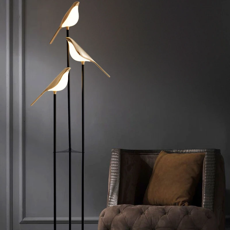 2022 new creative bird table lamp bedroom decoration lucky bird night lamps atmospheric magpie lamp gift light