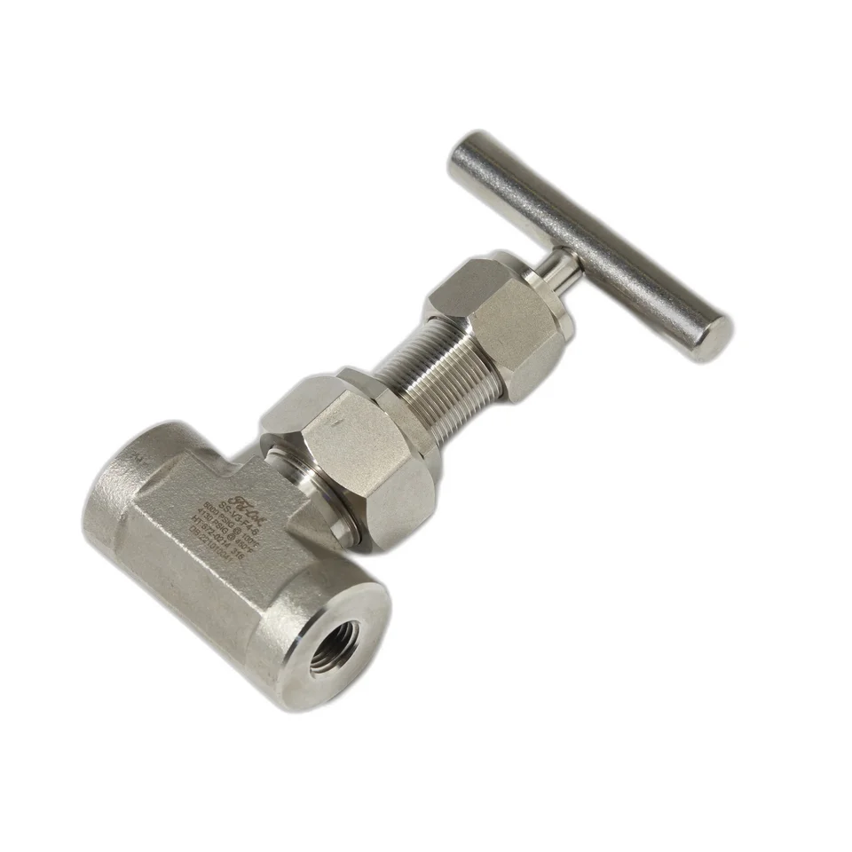 stainless steel parker needle valve industrial female x female angle valve flow control needle valves