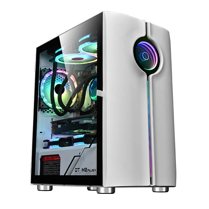 Most Popular COOLMOON High Quality Gaming PC Desktop Computer RGB ATX Computer Case Frame Chassis & Towers OEM CPU Cabinet