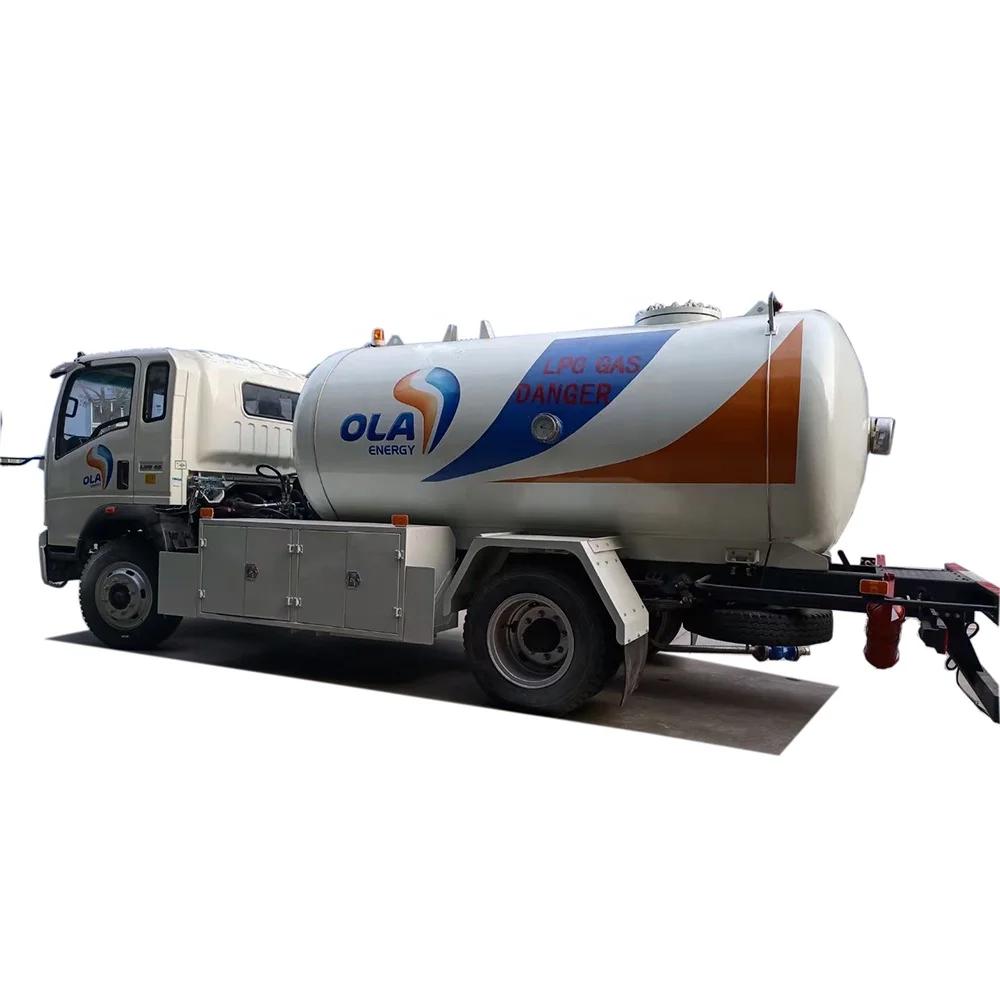 8 Cbm  HOWO Liquefied Petroleum Gas Filling Truck  GLP Tanker Lpg Dispensing Truck for Sale