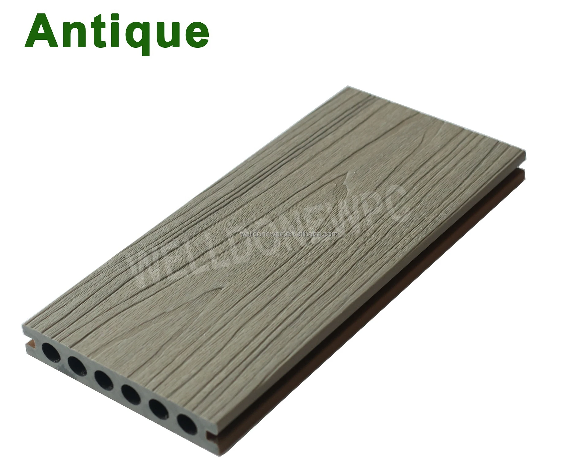 Anti-slip Wpc Floor For Swimming Poor Weather Resistant Wpc Decking For Outdoor Landscape anti Uv Floor For Wall Cladding Exterior Decor Board   