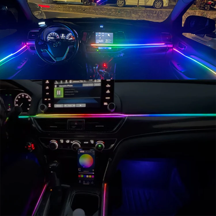 18 in 1 led ambient light car decoration interior atmosphere light for Subaru