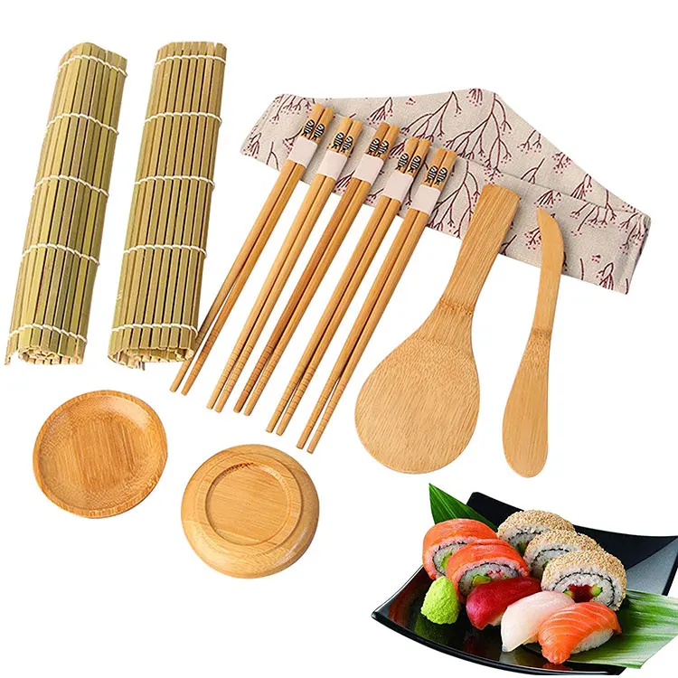 Japanese Style Food Lover DIY Beginner Easy Sushi Making Kit Roll Tool Set