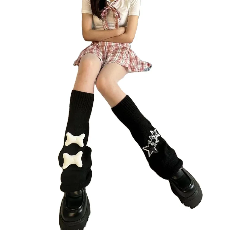 Autumn Winter Asian Style New Arrived Knitting Long Stockings Leg Warmer Boots Stocking