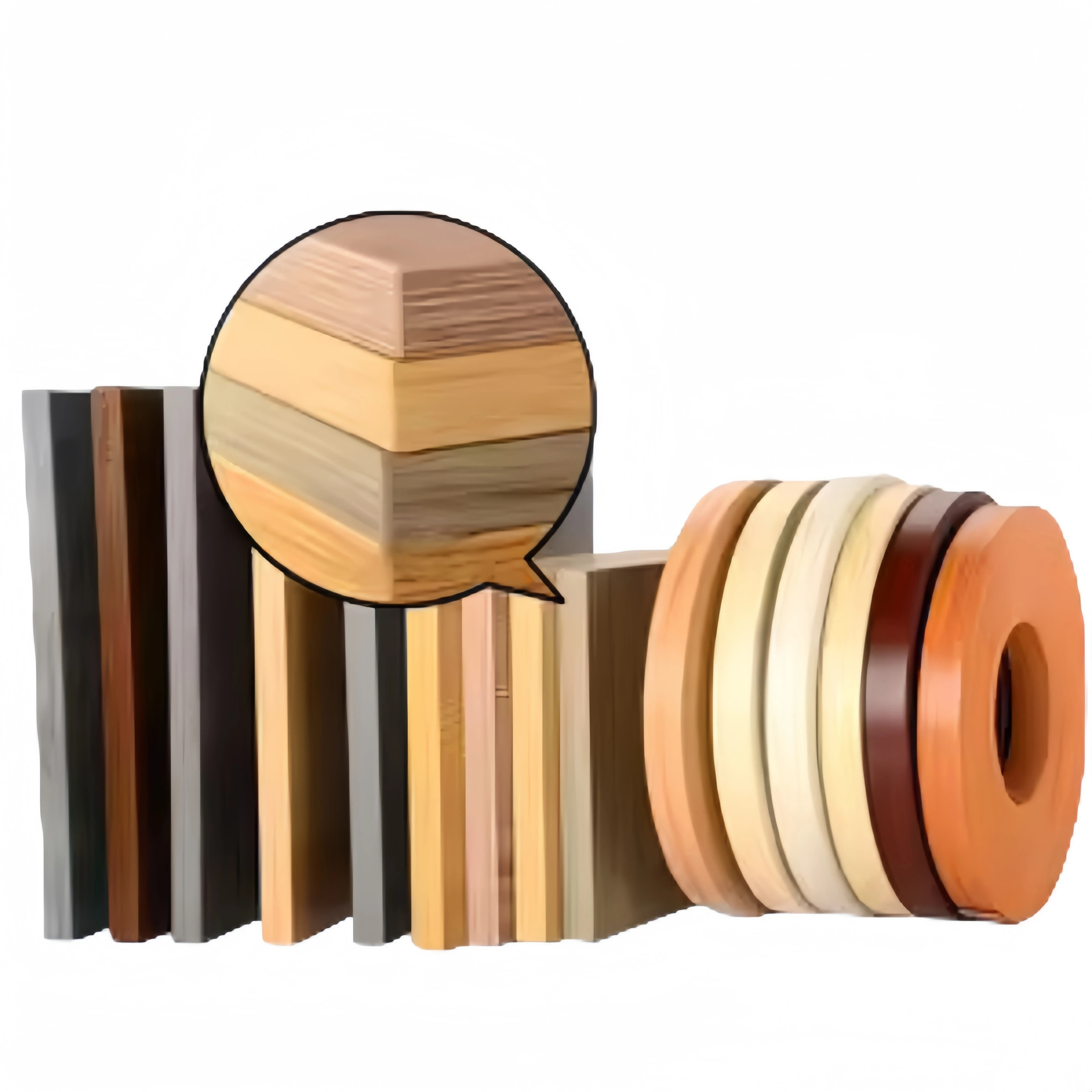 Soft touch 0.4*19mm High quality PVC Edge Banding Tape for Kitchen Cabinet Accessory Edging strip