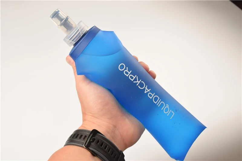 Custom logo folding bottle silicone foldable water kettle BPA free running water bottles