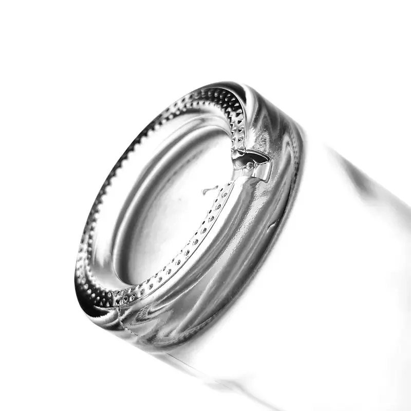 Round Vodka Glass Bottle Elegant Glass Bottle Vodka Liquor 350ml Thick Resistant Vodka With Cork