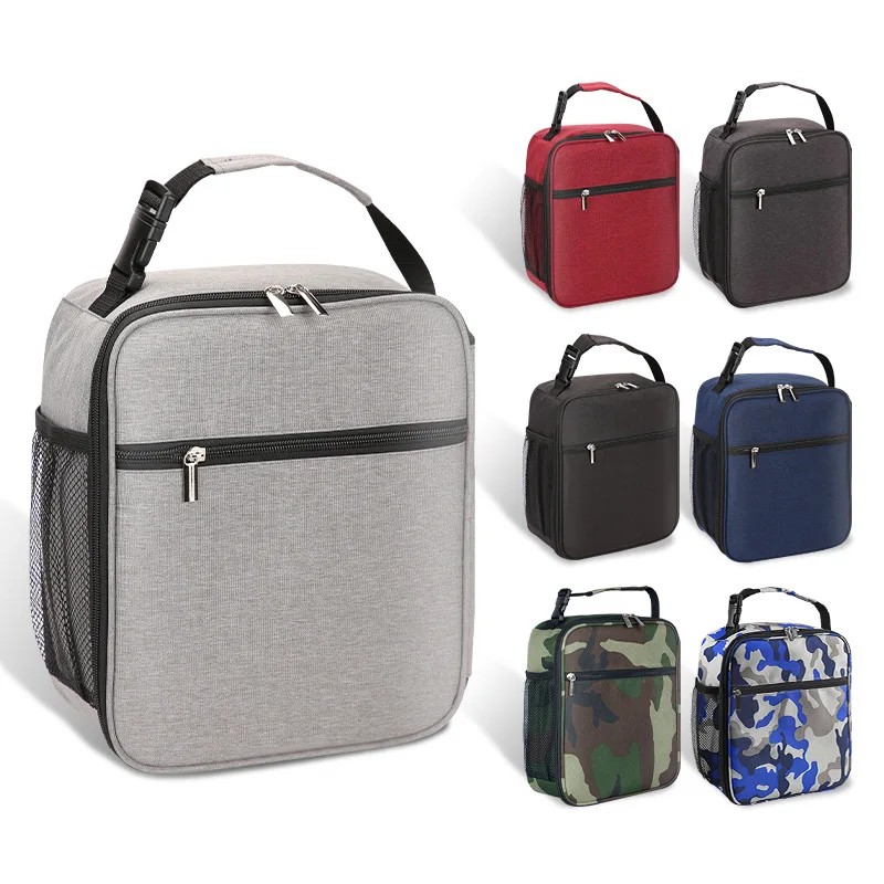 lunch cooler bag Aluminum foil thickening cooler bags thermal insulation Carry it by hand insulated lunch bag kids