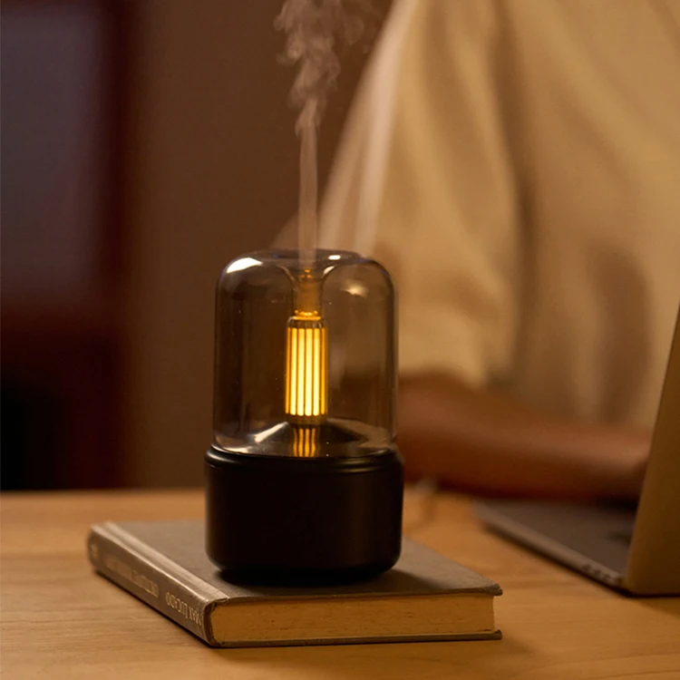 Aroma Diffuser Cool Mist Ultrasonic USB Mini Water Mist Diffuser Air Humidifier Essential Oil Candlelight Diffuser