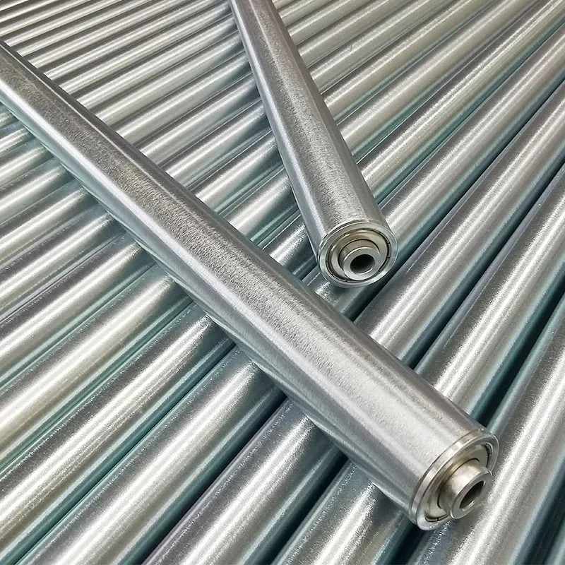 Electrogalvanized conveyor rollers 2812 customized roller conveyor line