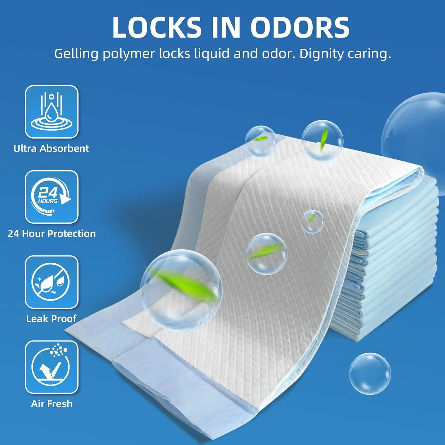 OEM Quality Super Absorbent Disposable Underpad Breathable Non-Woven Adult Incontinent Nursing Urine Pad