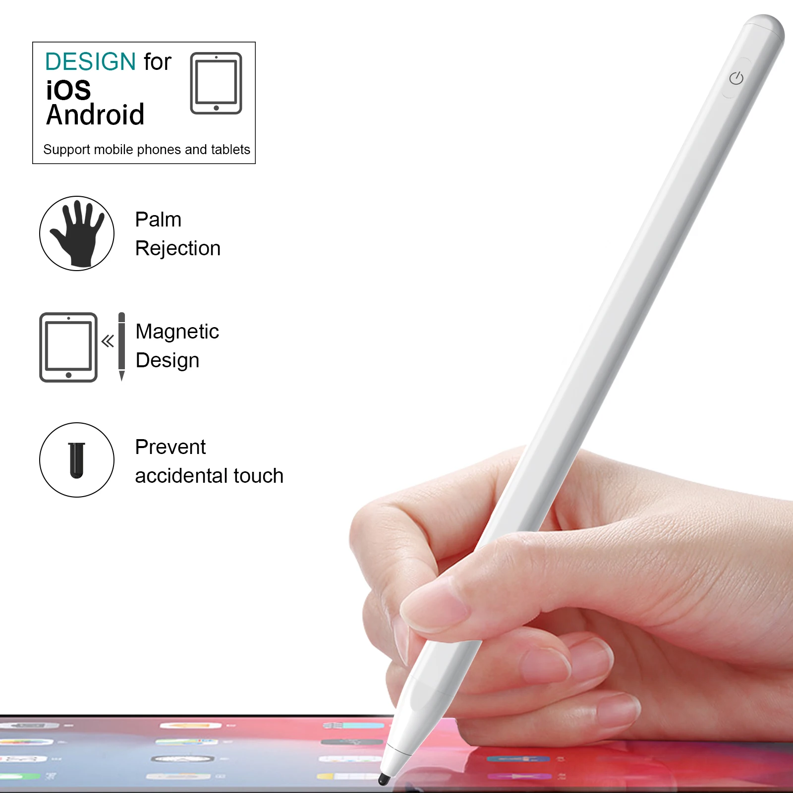 Universal touch pencil  touch active tablet stylus pen for Android/Apple/mobile phone for touch screen pen