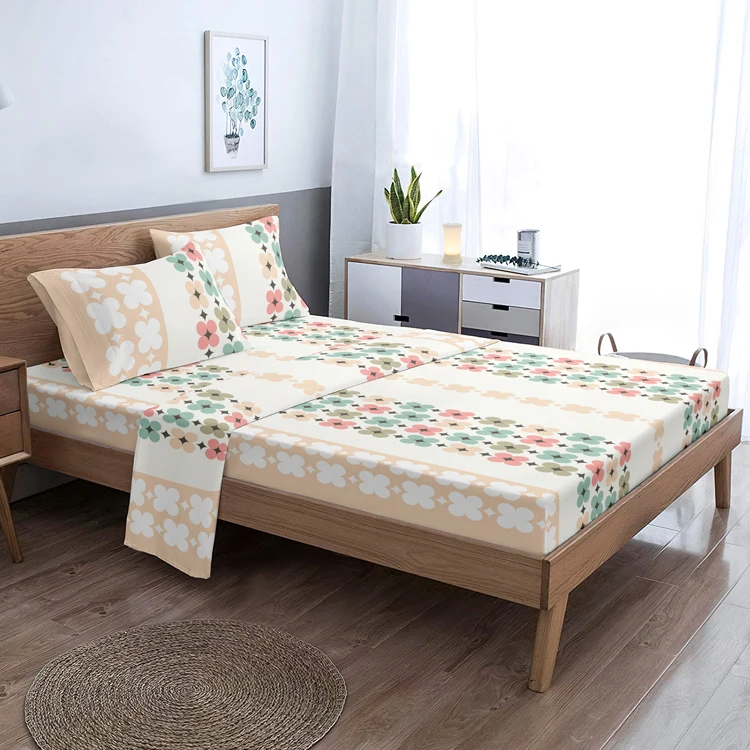 Bed linens set New design Bedsheets sets recommended Printed bed sheet set