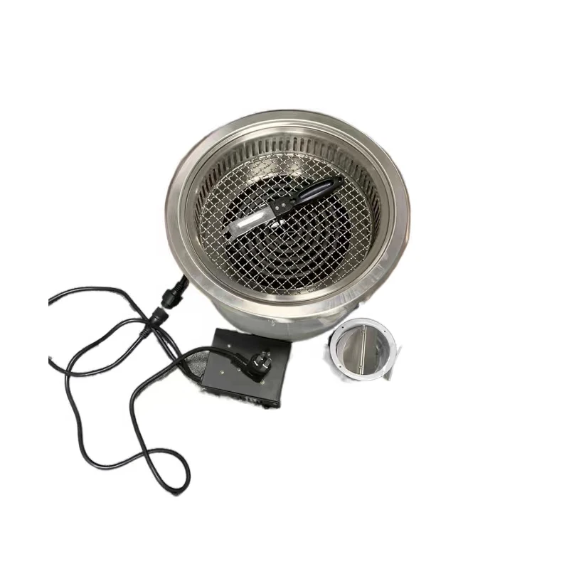 round Electric Grill BBQ Stainless Steel Coated Metal Indoor Baking Cooking Method Electric Stove Price