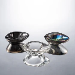 Новый дизайн, элегантная пепельница с кристаллами, маленькая индивидуальная форма, цвет покрытия для дома, бара, ресторана, украшения оптом