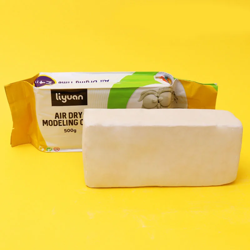 Оптовая продажа 500 г воздушная сухая глина закалка белая модельная