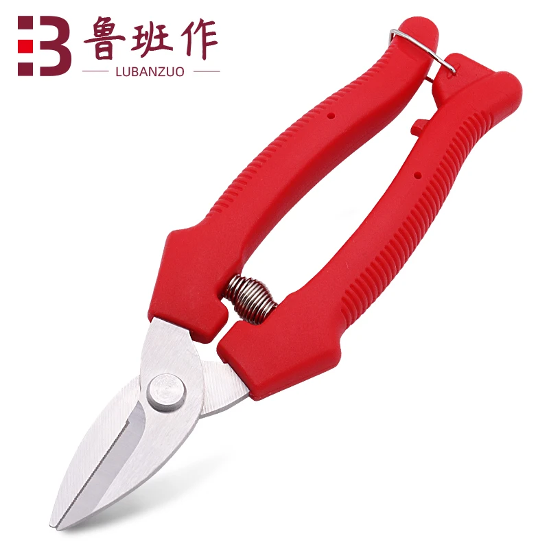 red metal steel vintage grape plant trimming professional shear soft handle bonsai pruning garden scissors