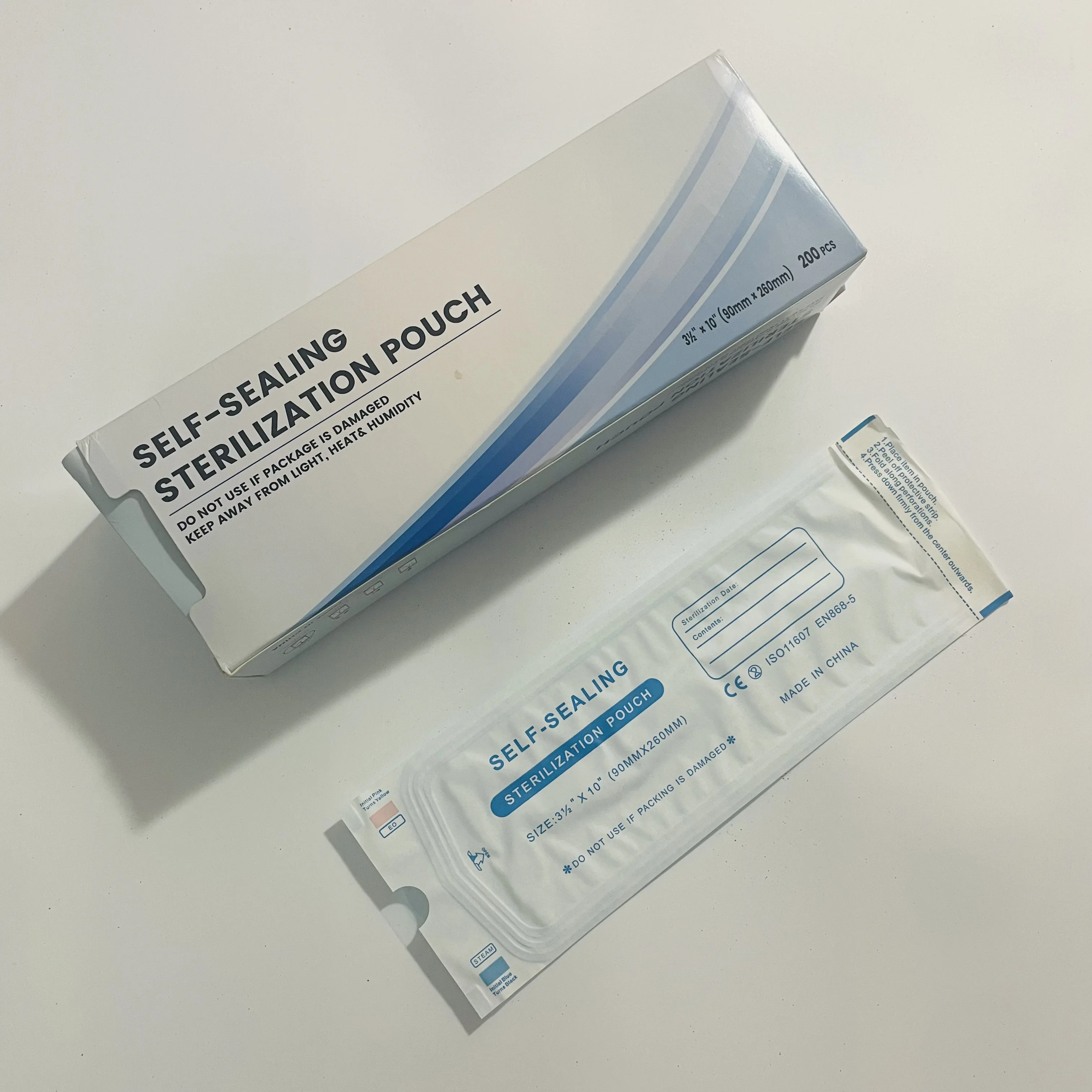 Wholesale self seal sterilization pouch dental  sterilizer bags pouch for dentist tools nail salon
