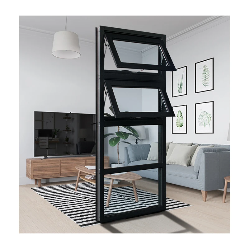 vertical bi-folding aluminium window awning windows Euro new zealand standard soft windows