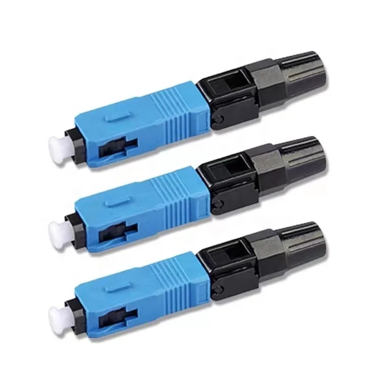 ftth fttx high quality fibra optica odc sx core  cn fast sm sc apc fast connector