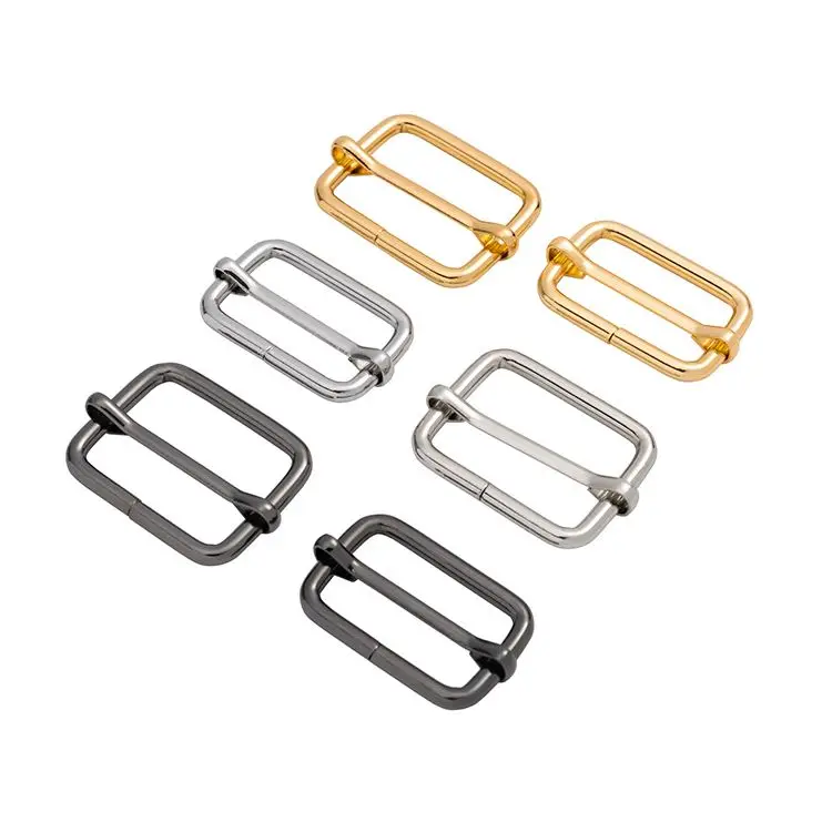 Wholesale Webbing Slid Buckle 12-50mm Adjustable Strap Buckle Handbag Accessories Roller Buckle Slider
