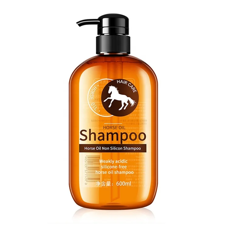 
OEM ODM Private Label Hair Shampoo Horse Oil Hair Shampoo Without Silicone Oil Nourishing Scalp Care Shampoo 
