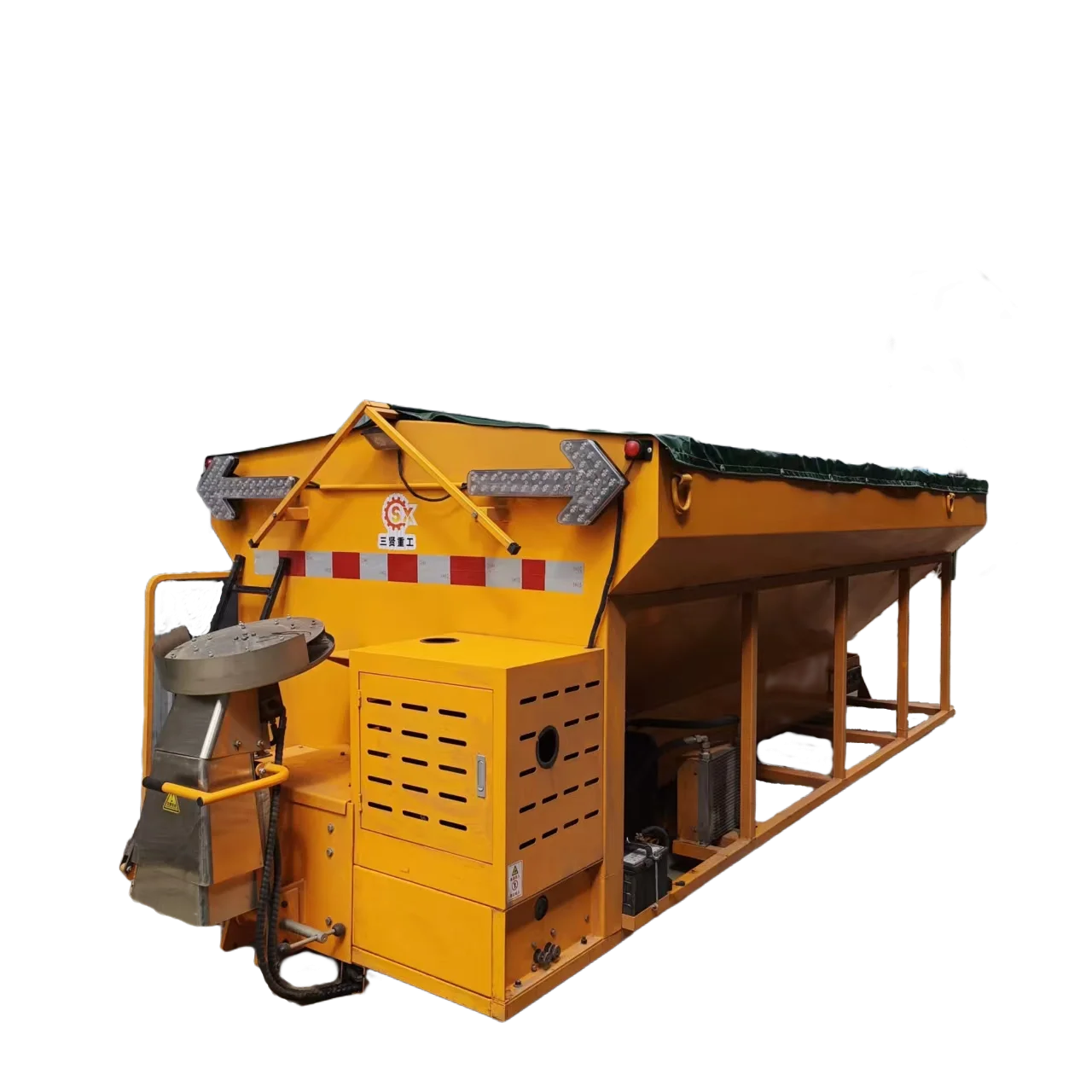10 CBM Truck mounted salt spreader Snow Melt Salt Spreader Machine