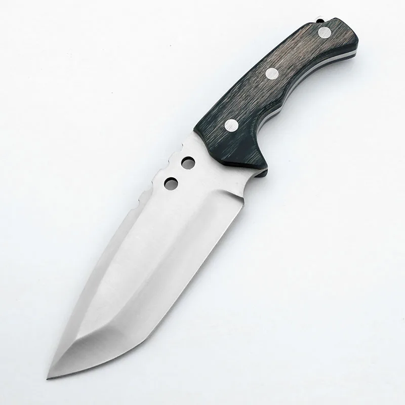 Outdoor Camping Hidden Canyon Hunting Knife Saddle Mountain Skinner Fixed Blade Knife Integral Hunter Knives with Wood Handle