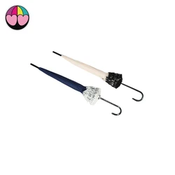 New idea design pagoda shape lace 21inches 16 ribs manual open ladies straight umbrella for wedding leather handle