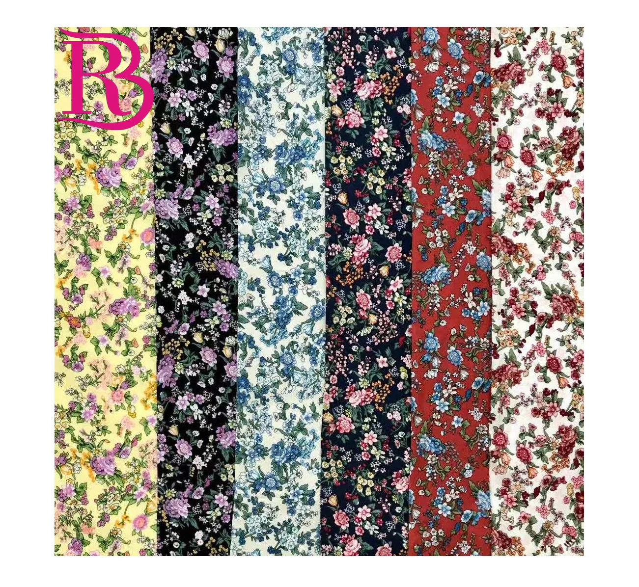 Оптовая продажа от производителя, дешевая вискозная ткань 100% вискоза с цифровым цветочным принтом для женской одежды