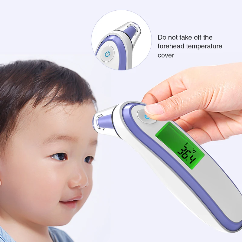 CE ISO Approved wireless household thermometers Digital Baby LCD IR Gun Fever Precision Infrared Forehead Thermometer