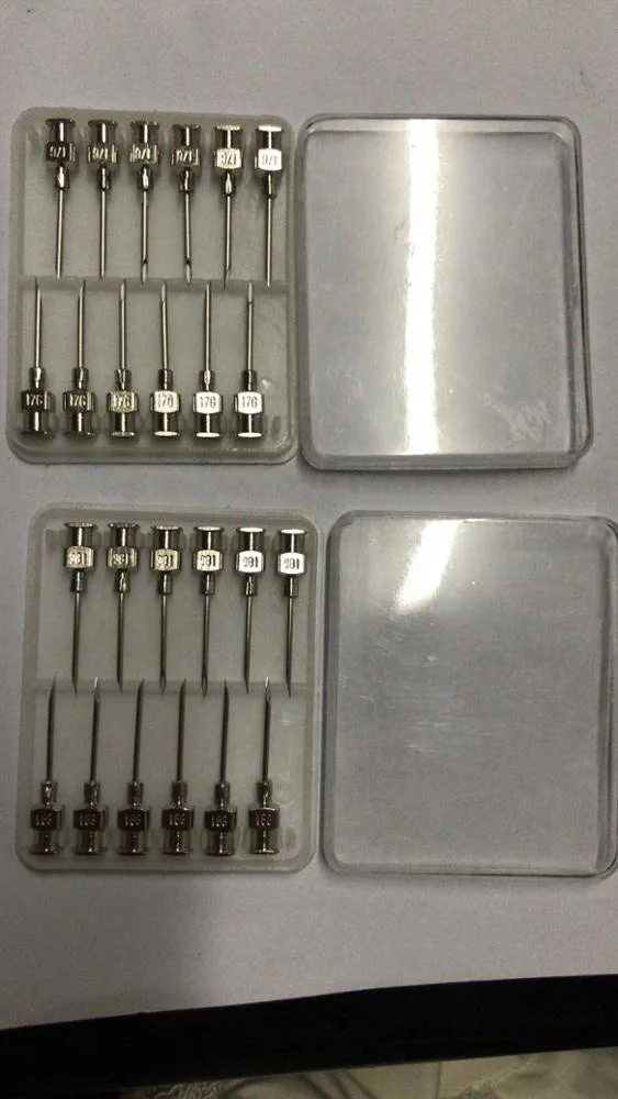 14mm luer lock METAL HUB STAINLESS STEEL HYPODERMIC NEEDLES  FOR VETERINARY USE ONLY