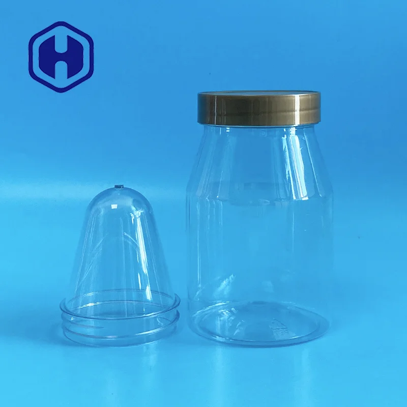 various sizes round wide mouth 300ml neck 62mm plastic PET bottle preform for blowing