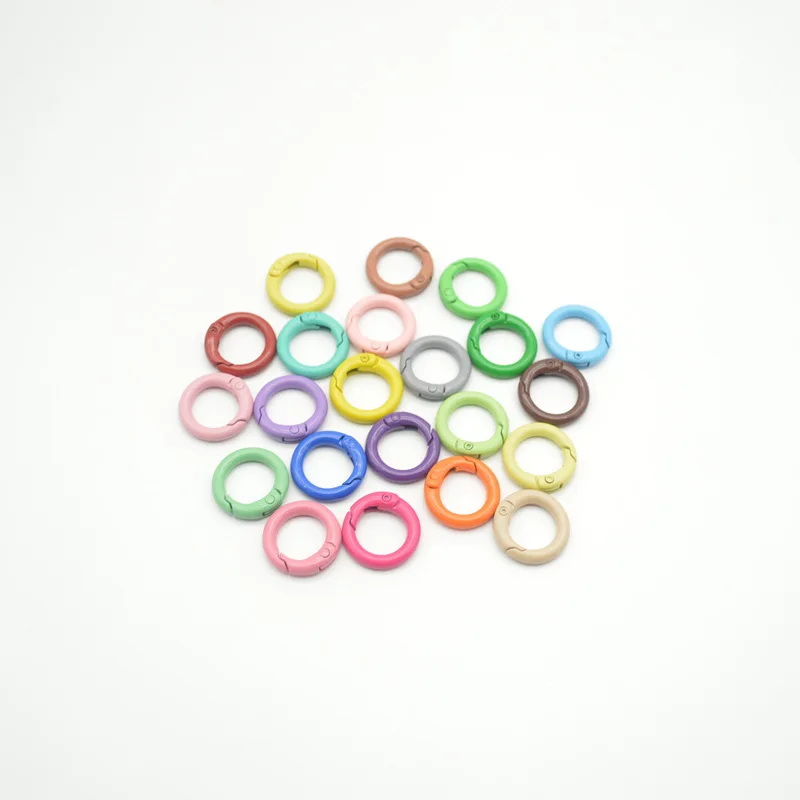 Luggage Paint Zinc Alloy Spring Coil Mobile Phone Bag Package Pendant Ornament Accessories Color Circlips Spring Coil Keychain