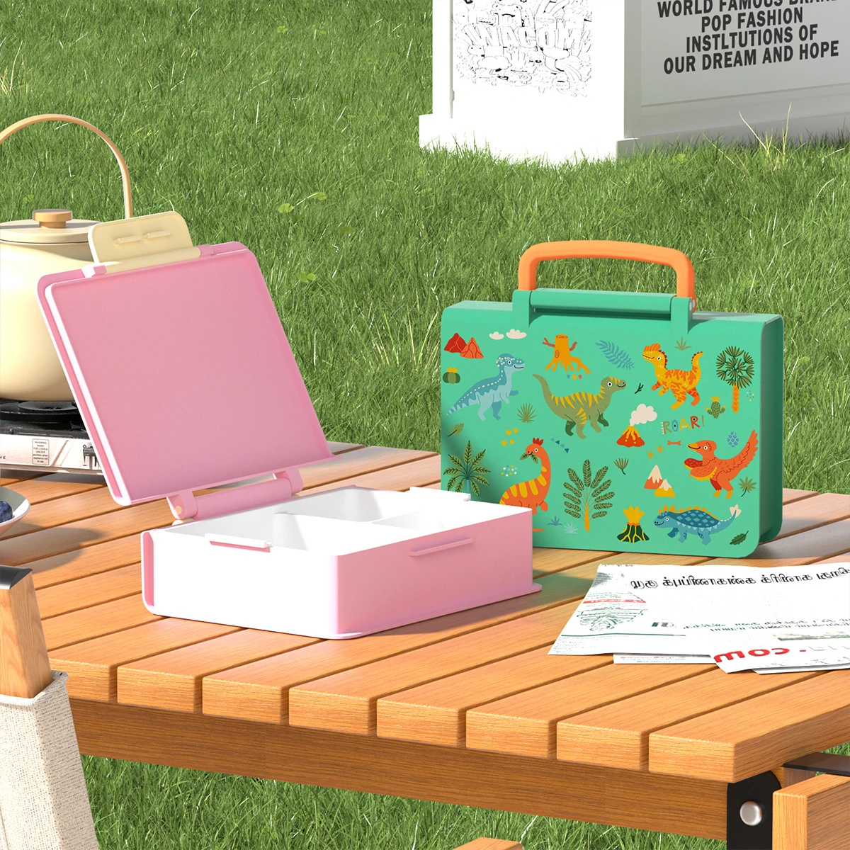 New Arrival Princess Style Design Easy Carry Baby Lunch Box Portable Bento Box Reusable Food Container