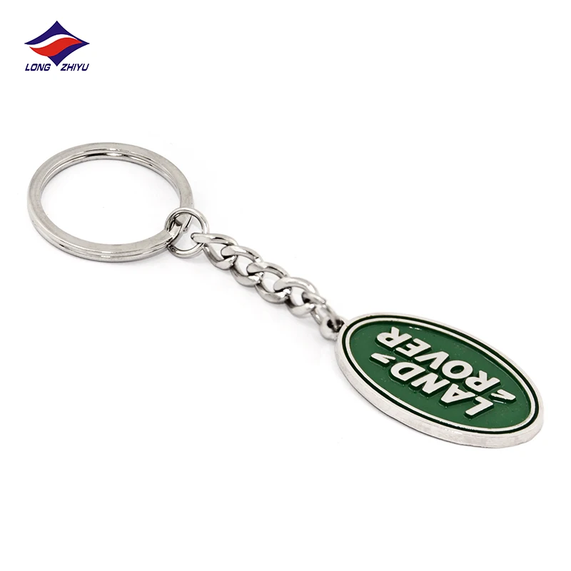 Longzhiyu 14 Years Maker Car Logo Keychain Custom Brand Metal Keyring 3D Full Metal Key Chain Souvenir Crafts Factory Wholesale