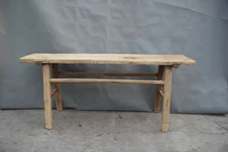 Chinese antique reclaimed elm wood country style natural console table