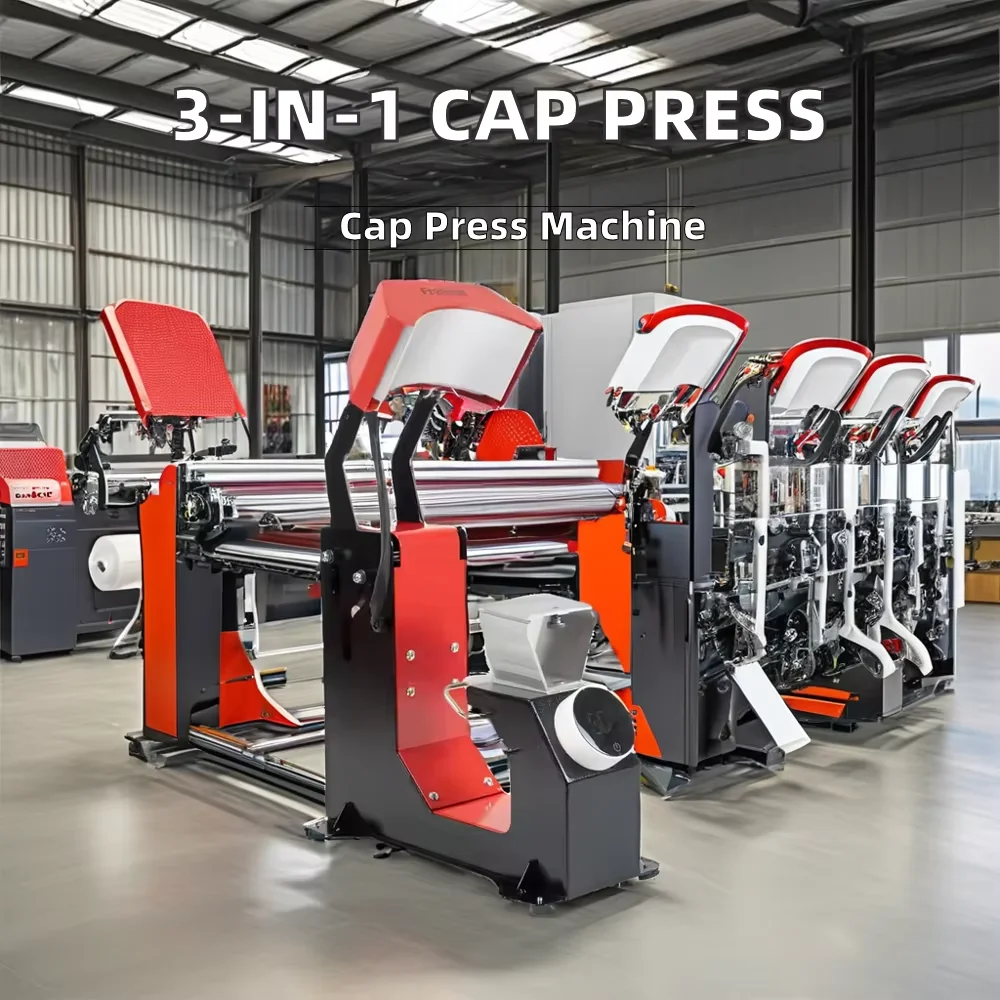 Freesub Manufacturing Manual Cap Printing Machine 3 in 1 Electric Hat Cap Heat Press Easy to Operate for Home Use Wholesale F136