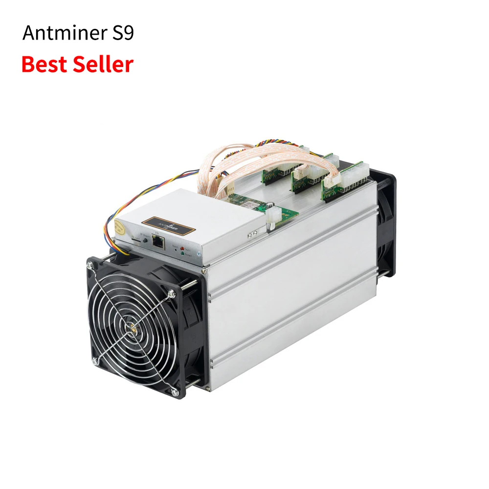 
 Б/у Майнинг биткоинов bitmain antminer s9 13,5 t с блоком питания apw3 в наличии  